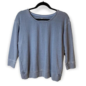Sundays One Grey  Crewneck Open Back Sweater